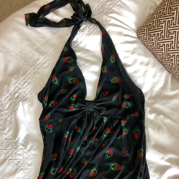 peacock maxi dress forever 21